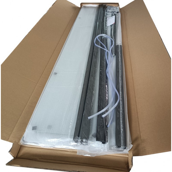 Душова кабіна без піддону Mixxus CUBIC SC01-90x90x185-TR GRAPHITE прозоре скло 4мм (MI6907)