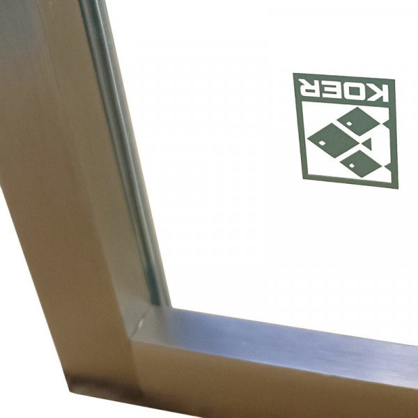 Душова кабіна без піддону Koer SR SC06-90x90x200-TR-07 прозоре скло Easy Clean 8мм, графіт (KR5366)