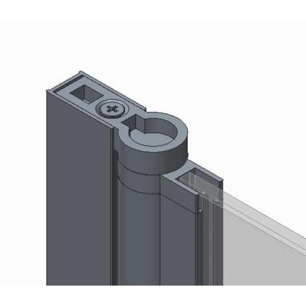 Шторки скляні на ванну Koer SR BS01-80x140-TR-01 прозоре скло 6мм, хром (KR5400)