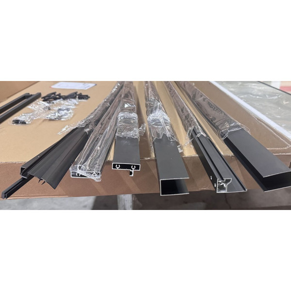 Душова кабіна без піддону Mixxus Premium Quadro SC01-120x80x195-TR Black прозоре скло 6мм (MI8293)