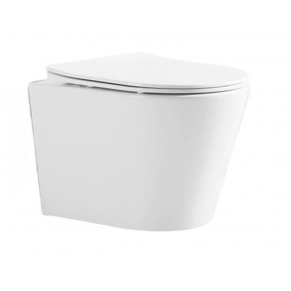 Унітаз підвісний Mixxus BEVEL-0302-R 520x360x365mm, система змиву RIMLESS (MI6709)