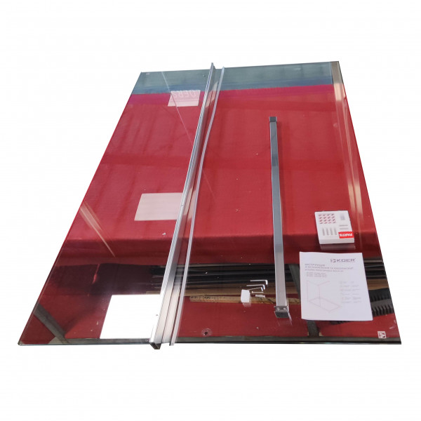 Душова перегородка Koer SR SP01-120x200-TR-01 Walk-In прозоре скло Easy Clean 8мм, хром (KR5394)