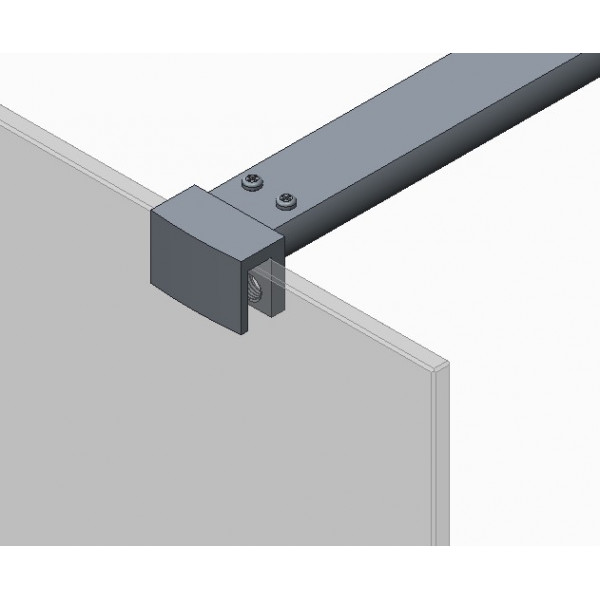 Душова перегородка Koer SR SP01-120x200-TR-01 Walk-In прозоре скло Easy Clean 8мм, хром (KR5394)