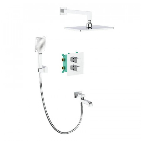 Вбудована душова система з термостатом Koer KB-67011-01 (Колір хром) (KR4726)