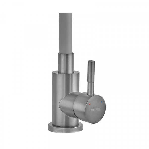Змішувач для кухні MIXXUS SEO-011 GRAPHITE REFL.GRAY з силіконовим виливом з нерж.сталі SUS304, колір графіт (MI8225)