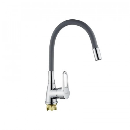 Змішувач для кухні з силіконовим виливом Champion Sop 014-045 (Nut) Refl.Grey (MI6361)