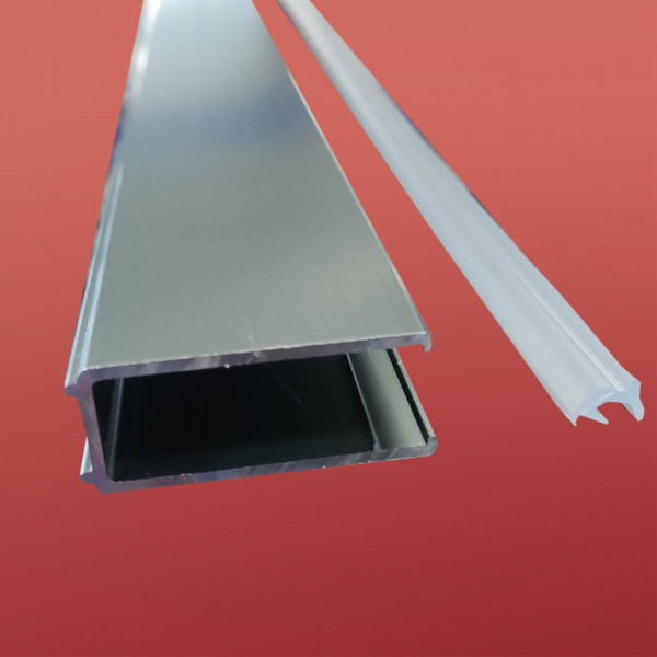 Бічна стінка до кабіни Koer SR SW01-90x200-TR-07 прозоре скло Easy Clean 8мм, графіт (KR5382)