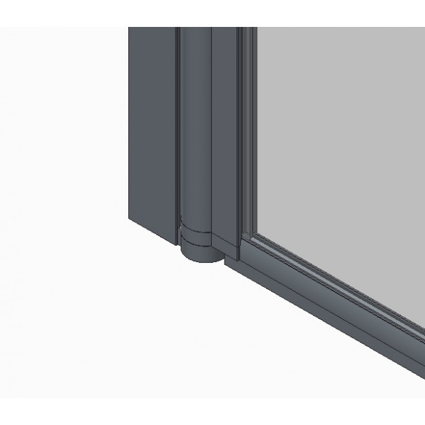 Шторки скляні на ванну Koer SR BS01-80x140-TR-01 прозоре скло 6мм, хром (KR5400)