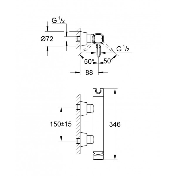 Змішувач для душу Grohe Grandera (23316000)