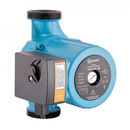 Насос циркуляційний Vodomet VM32/80-180 з кабелем та гайками (обм. мідь) (VO4191)