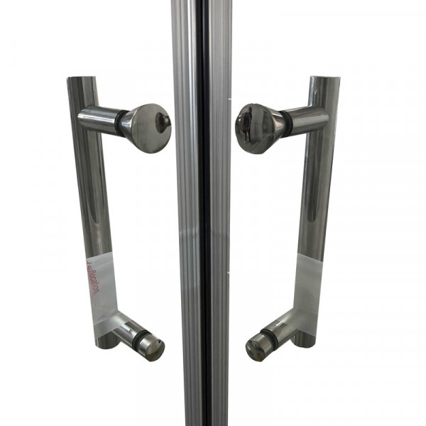 Душова кабіна без піддону Koer SR SC03-100x100x200-TR-01 прозоре скло Easy Clean 6мм, хром (KR5357)