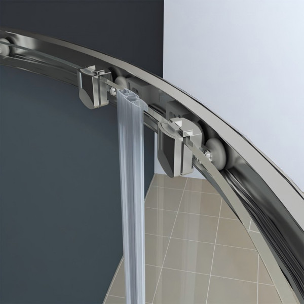 Душова кабіна без піддону Koer SR SC04-90x90x195-TR-02 прозоре скло Easy Clean 5мм SS Color (KR5682)