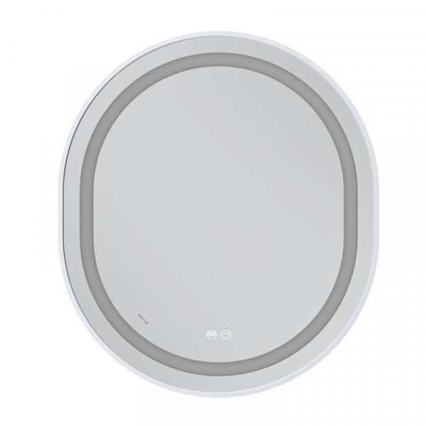 Дзеркало Mixxus Premium ELLIPSE MV05-80x70-Reverse WHITE з Led Touch, Anti-fog, димером (3-6,5kK) (MP6645)