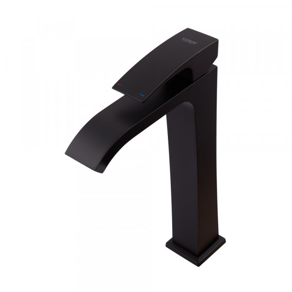 Змішувач для умивальника Koer KB-13007-05 високий (Колір чорний) (KR3445)
