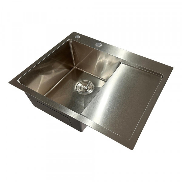 Мийка з нержавіючої сталі Mixxus MH6350L Nano-Silver (3.0/0.8) колір нержавійка (MI7044)