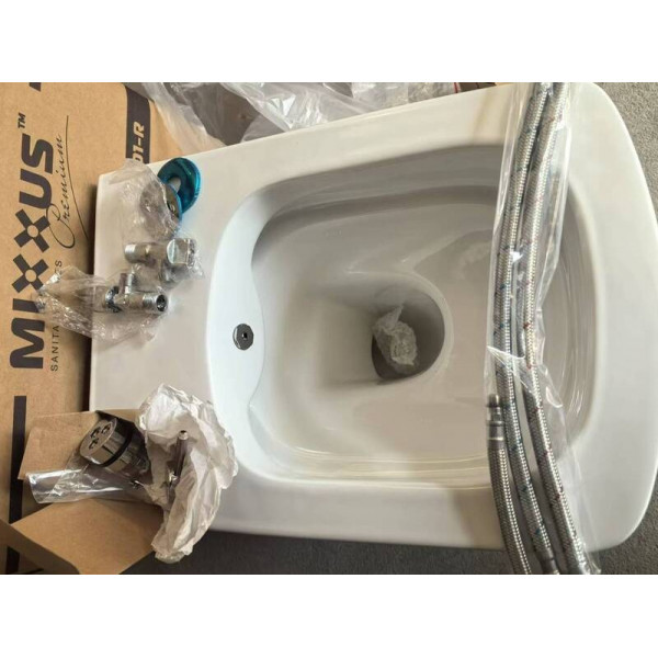 Унітаз-біде підвісний Mixxus Premium QUADRO-1301-R 510x350x345mm система змиву RIMLESS (MP6658)