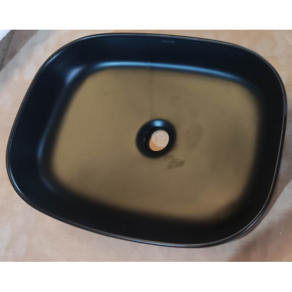 Раковина накладна Mixxus Premium BEVEL-0103 BLACK 510х370х120mm (MP6520)