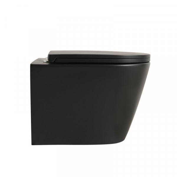 Унітаз підвісний Mixxus Premium BEVEL-0304-T1 BLACK 480x360x360mm сист. змиву TORNADO 1.0 (MP6677)