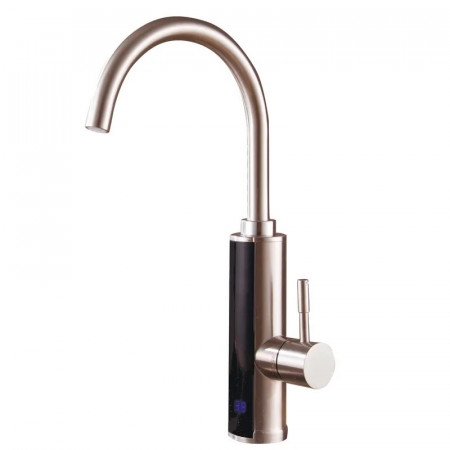 Водонагрівач 3,3 kW проточний, нержавіюча сталь, з індикатором температури, на мийку MIXXUS Electra 470-E (MX0772)