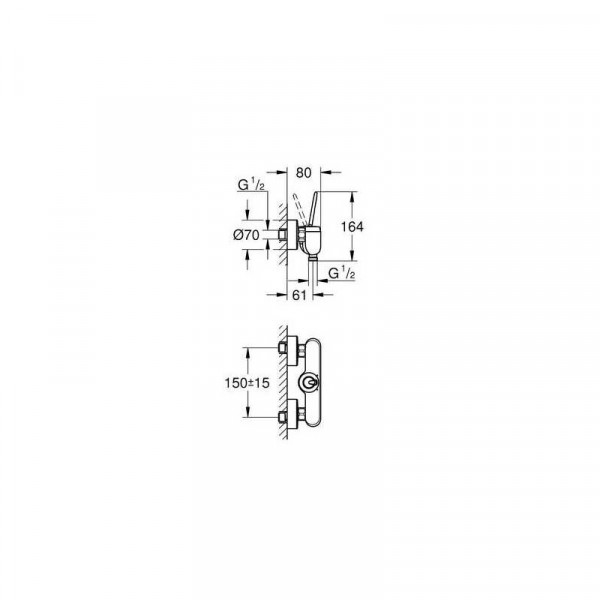 Змішувач для душу Grohe Eurodisc Joy (23430LS0)