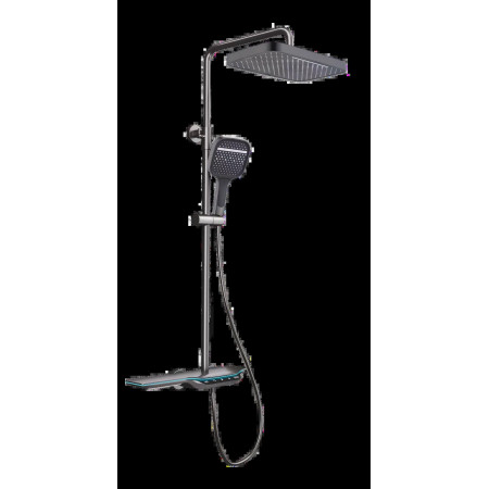 Душова колона з термостатичним змішувачем Mixxus Premium SPACE-009-J Graphite, 3 режими (MI6542)