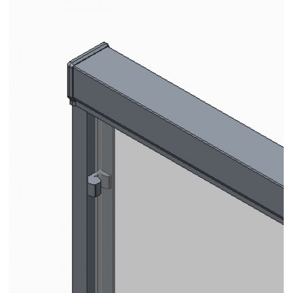 Двері в нішу Koer SR SD03-140x200-TR-01 прозоре скло Easy Clean 8мм, хром (KR5385)