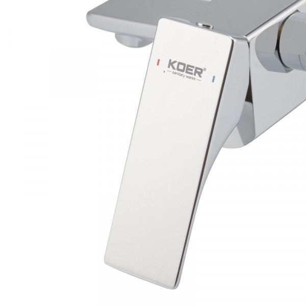 Змішувач для ванни з коротким виливом Koer KB-41010-01 (Колір хром) (KR3484)