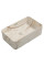 Раковина накладна Mixxus Premium QUADRO-0208 MARBLE 480х315х140mm з переливом (MP6518)
