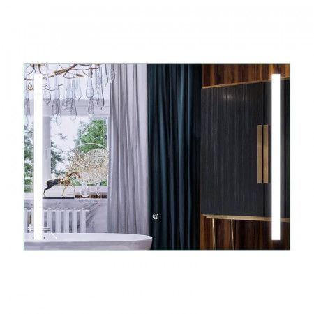 Дзеркало Mixxus Premium LINES MR18-100x70-Reverse з Led Touch, Anti-fog, димером, регулятором яскравості (MP6627)