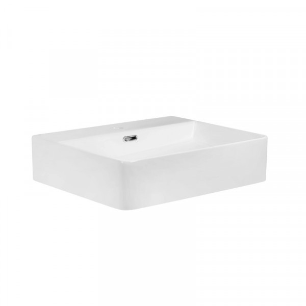 Раковина підвісна-накладна Mixxus Premium  QUADRO-0203 500x420x130mm (отвір під змішувач, перелив) (MP6718)