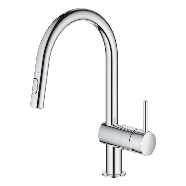 Змішувач для кухні з висувним виливом Grohe Minta (32321002)