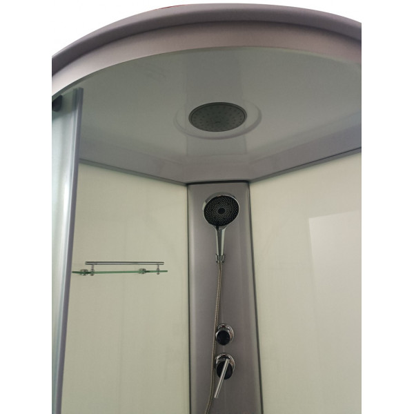 Бокс душовий без гідромасажу Mixxus STRONG SB02-90x90x215-FB SATIN з низьким піддоном (MI6886)