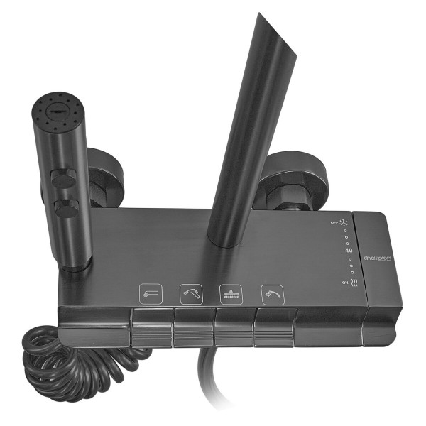 Душова колона зі змішувачем з кнопковим перемикачем з алюмінію CHAMPION PBD-009-J GRAPHITE, 4 режими (CH6550)