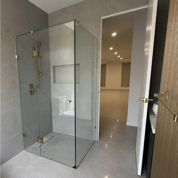 Бічна стінка до кабіни Koer SR SW04-90x200-TR-01 прозоре скло Easy Clean 10мм, хром (KR5390)