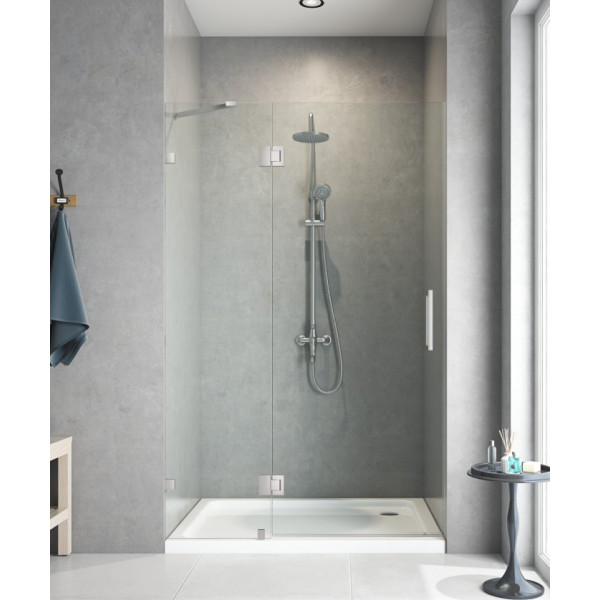 Двері в нішу Koer SR SD04-120x200-TR-01 прозоре скло Easy Clean 10мм, хром (KR5387)