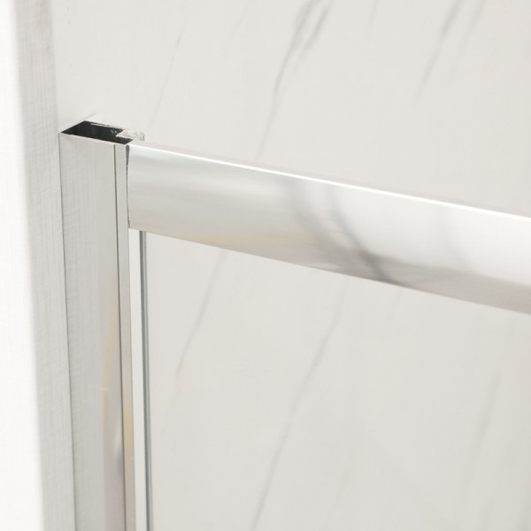 Двері у нішу розсувні MIXXUS PREMIUM DIVERSE SD01-100x185-TR CHROME прозоре скло 5мм (MI7165)