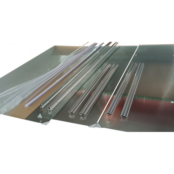 Душова кабіна з низьким піддоном Mixxus CUBIC SCT01-90x90x195-FB CHROME матове скло 4мм (MI6903)