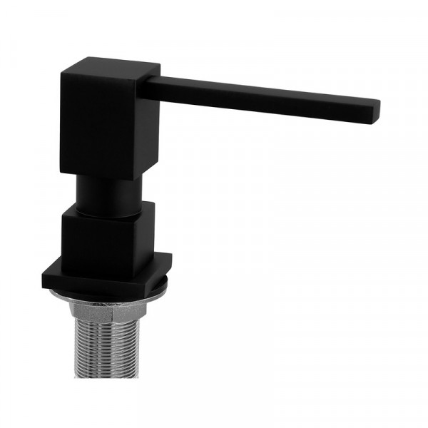 Дозатор для мийного засобу врізний Koer SDB-02-05 300 мл (колір чорний) (KR5630)