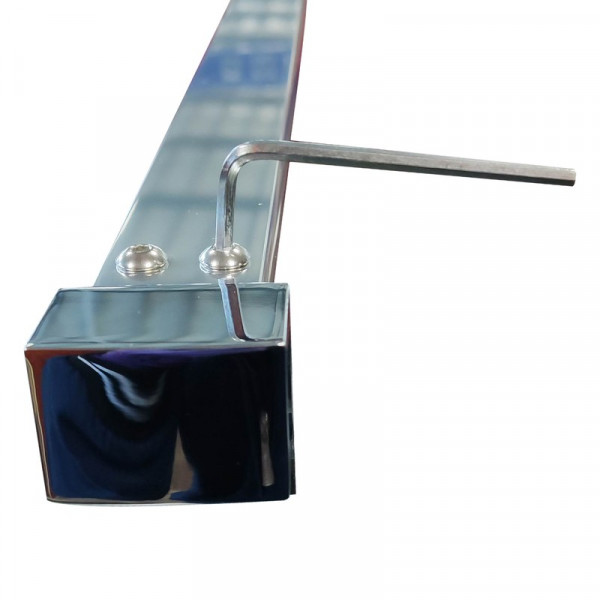 Душова перегородка Koer SR SP03-30x200-TR-01 Walk-In (рух.част) прозоре скло Easy Clean 8мм, хром (KR5399)