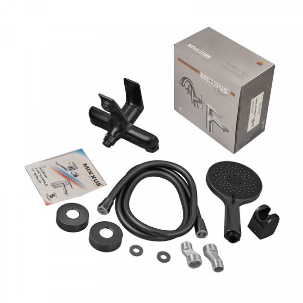Змішувач для ванни Mixxus Premium DERBY 009 (EURO) BLACK (MI6603)