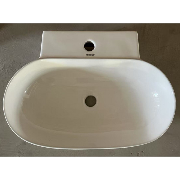 Раковина підвісна MIXXUS PREMIUM DIVERSE-0201 560х390х125mm з отвором під змішувач (MP6510)