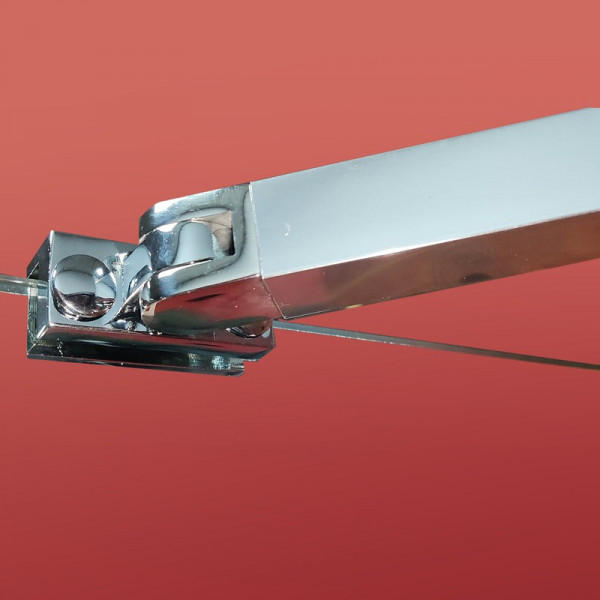 Бічна стінка до кабіни Koer SR SW04-90x200-TR-01 прозоре скло Easy Clean 10мм, хром (KR5390)