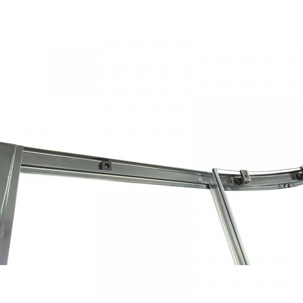 Душова кабіна без піддону Koer SR SC04-90x90x195-TR-02 прозоре скло Easy Clean 5мм SS Color (KR5682)