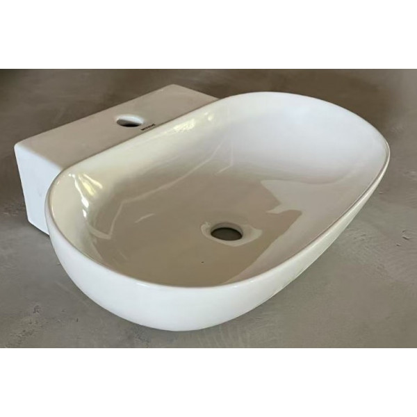 Раковина підвісна MIXXUS PREMIUM DIVERSE-0201 560х390х125mm з отвором під змішувач (MP6510)