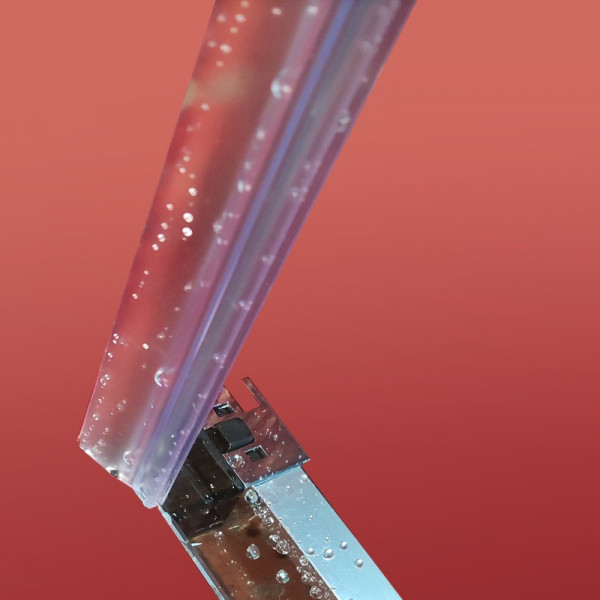 Двері в нішу Koer SR SD05-140x200-TR-01 прозоре скло Easy Clean 6мм, хром (KR5406)