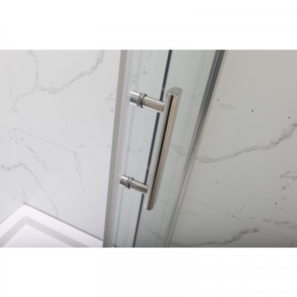 Душова кабіна з низьким піддоном MIXXUS HARD SCT01-100x90x198-TR CHROME прозоре скло 5мм NEW (в 2 ящ) (MI8368)