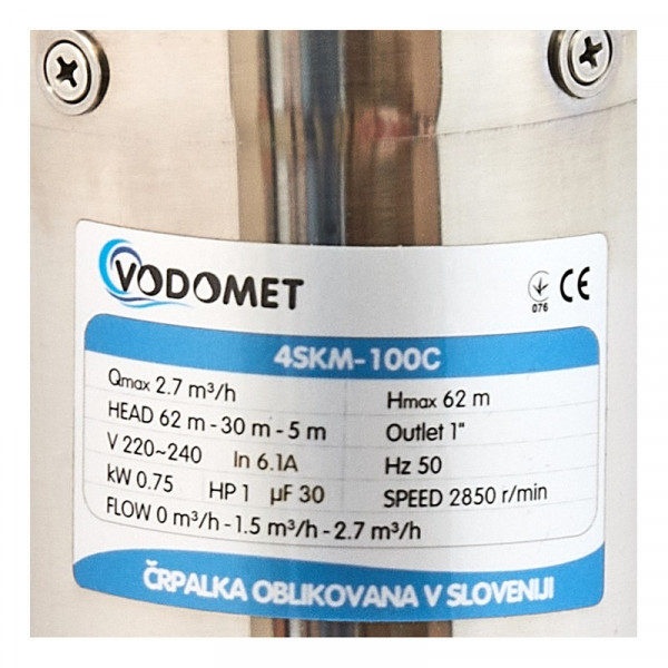 Вихровий насос Vodomet 4SKM-100C (VO4174)