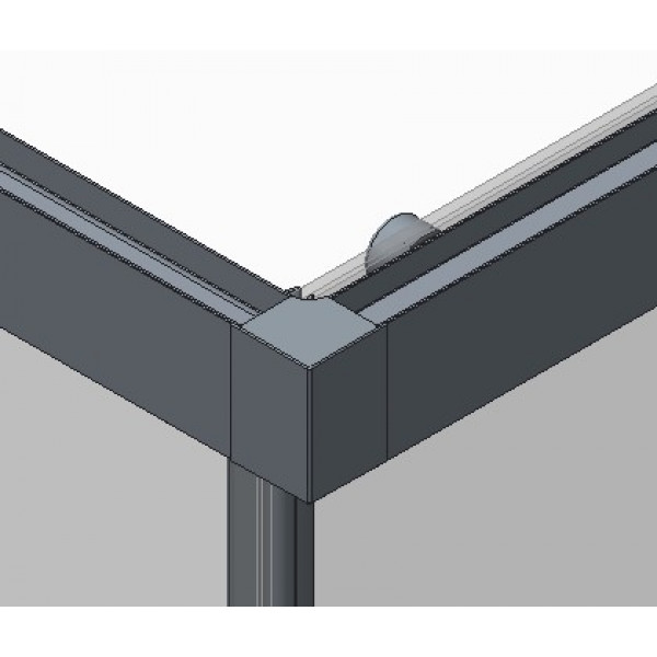 Бічна стінка до кабіни Koer SR SW05-90x200-TR-01 прозоре скло Easy Clean 6мм, хром (KR5407)