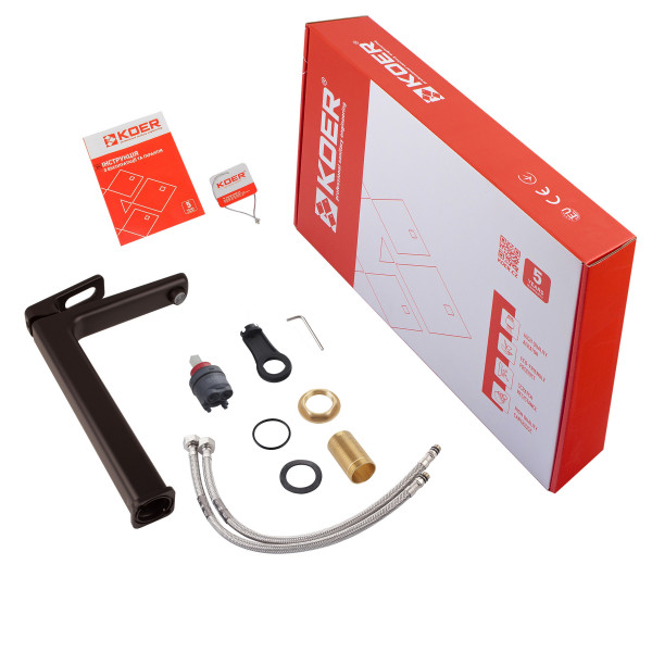 Змішувач для умивальника високий Koer KB-11031-05 (KR5434)