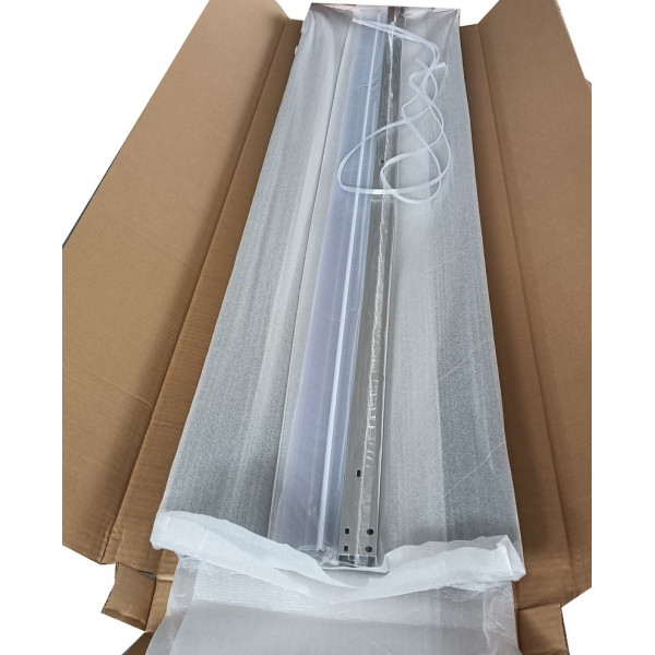 Душова кабіна з високим піддоном Mixxus PLAIN SCT01-90x90x195-GR SATIN сіре тоноване скло 4мм (MI6895)